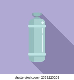 Tank icon flat vector. Filter treatment. Water filtration