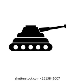 Ícone de tanque ilustrado no plano de fundo