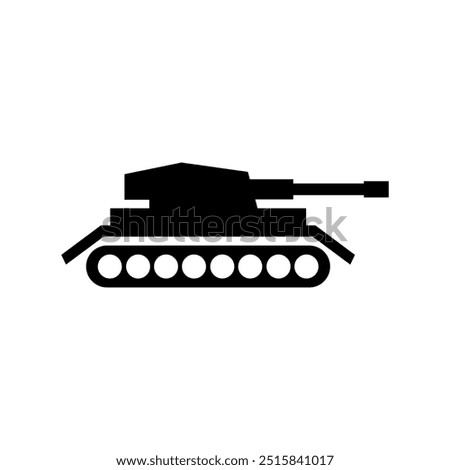 Tank icon illustrated on background