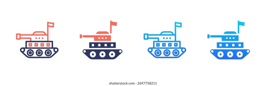 Tank Icon Pack In Multiple Styles