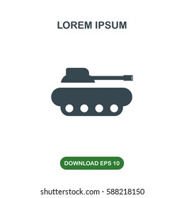 Tank icon vector