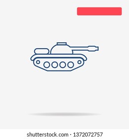 Tank icon. Vector concept illustration for design.