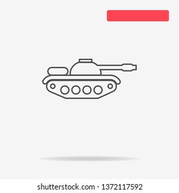 Tank icon. Vector concept illustration for design.