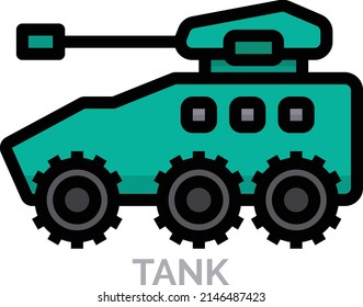 Tank icon vector design flat