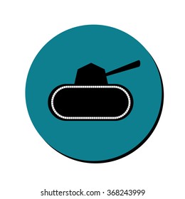 Tank icon vector flat design
