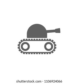 Tank icon vector in trendy flat style isolated on white background
