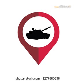 Tank icon.Military machine.vector illustration.