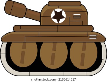 ILUSTRACIÓN DE TANQUE. VECTOR DE TANQUE. DISEÑO DE LOGOTIPO.