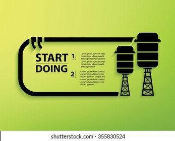 Tank industry Design and text box,vector