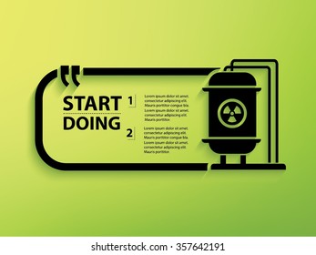Tank industry Design and text box,vector