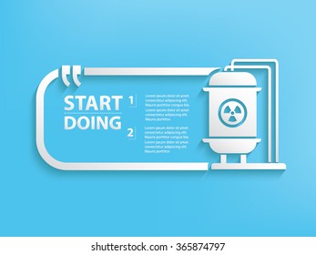 
Tank industry Design and text box,vector