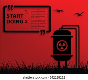 Tank industry design,Your text on clean background,vector
