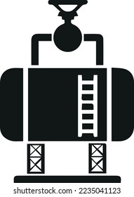 Tank industry icon design,clean vector
