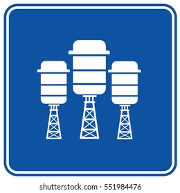 Tank Industry icon design,clean vector