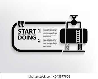 Tank Industry Quotation Mark Speech Bubble,design