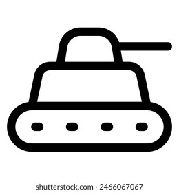 tank line icon vector illustration isolated on white background