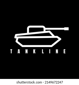 tank line logo icon design vector	