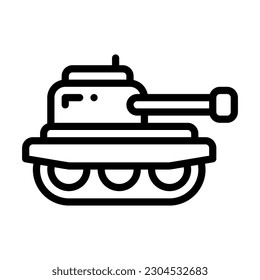 Panzerlinienstil Symbol, Vektorsymbol kann für mobile, i, web-basierte