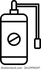 Tank Line Vector Icon Design