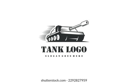 Tank logo icon design vector 