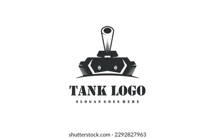 Tank logo icon design vector 
