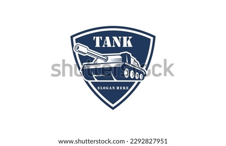 Tank logo icon design vector 