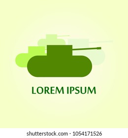 Tank logo, vector illustration
