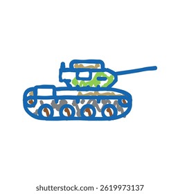 tank machine doodle icon sketch vector. tank machine sign. isolated symbol illustration