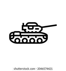 tank machine line icon vector. tank machine sign. isolated contour symbol black illustration