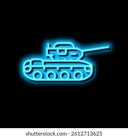tank machine neon light sign vector. tank machine illustration