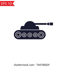 Tank military icon Vector.