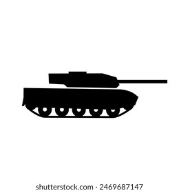 Tank, Tankmodell -Vektorgrafik-Symbol, Abbildung