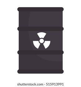 tank nuclear container isolated icon