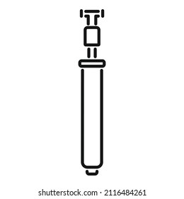 Tank pump icon outline vector. Motor system. Machine equipment