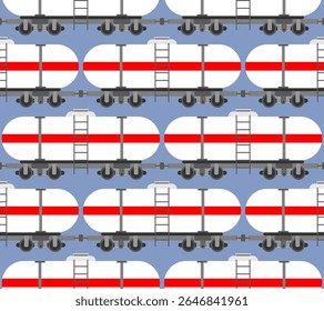Tank Railway carriage pattern seamless. carriage gas background
