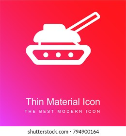 Tank red and pink gradient material white icon minimal design