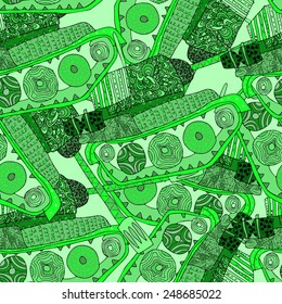 tank seamless pattern. 23 february