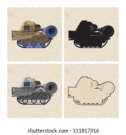 Tank of the Second World War, 5, vector