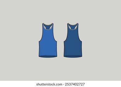  Camiseta de tirantes, con varias variedades específicas. Lleva el nombre de los trajes de tanque, trajes de baño de una pieza de la década de 1920 usados en tanques o piscinas.