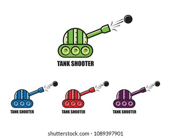 Tank Shooter Ilustration Vector Template.