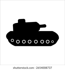 tank silhouette icon design template