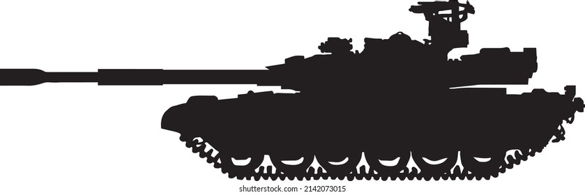 Tank silhouette seen from the side