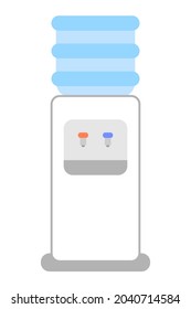 Tank Storage Chiller. Drinking Water Is Stored In A Tank. Vector Illustration.