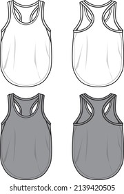 Tank top, big size, athlete style, template for shirt design