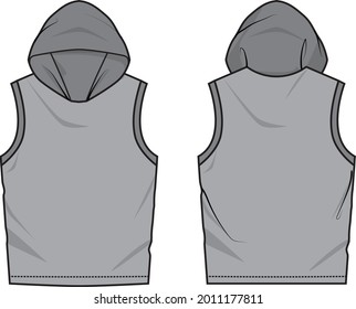 Tank top for boys 12 years, front and back.