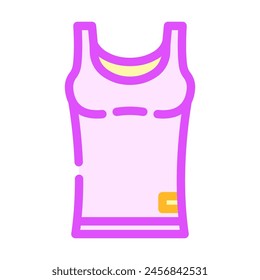 tank top clothing color icon vector. tank top clothing sign. isolated symbol illustration