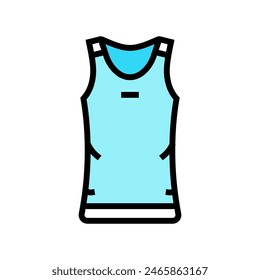 tank top clothing color icon vector. tank top clothing sign. isolated symbol illustration