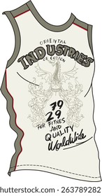 Tank Top with Dragon and Text