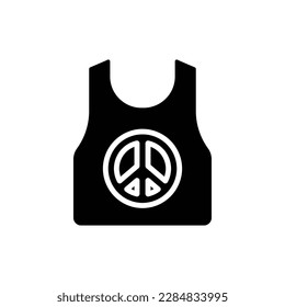 Tank Top Filled Icon Vector Illustration