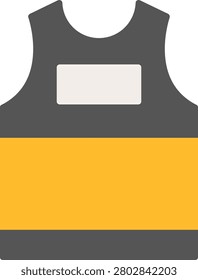 Tank Top Flat Icon Vector Design